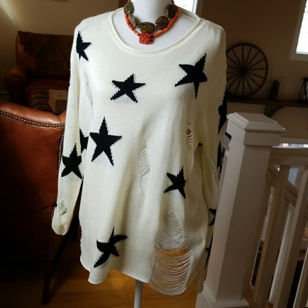 Rehab Distressed Sweater